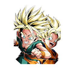 Super Saiyan Trunks (Kid) & Super Saiyan Goten (Kid) + 
Super Saiyan Gohan (Teen)