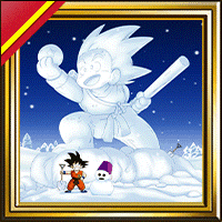Goku's Giant Snow Sculpture Wallpaper Thumbnail
