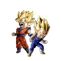 Super Saiyan Goku (Angel) & 
Super Saiyan Vegeta (Angel)