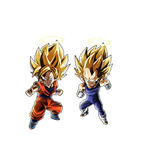 Super Saiyan Goku (Angel) & 
Super Saiyan Vegeta (Angel)