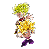 Super Saiyan Caulifla & Super Saiyan Kale