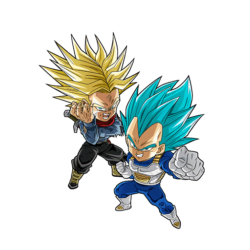 Super Saiyan God SS Vegeta & 
Super Saiyan Trunks (Future)