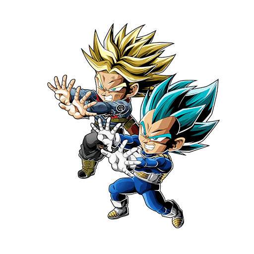 Super Saiyan God SS Vegeta &
Super Saiyan Trunks (Future)